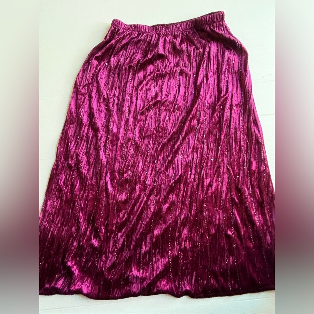 Daniel Laurent Pink Sequin Skirt Large